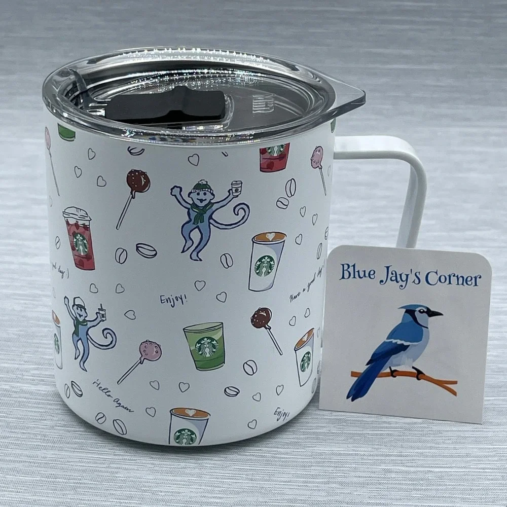 Starbucks Roller Rabbit Cup Stainless Steel Lid 12oz Candy Christmas 2025 MiiR